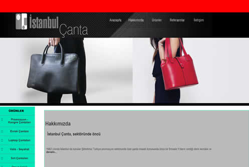 İstanbul Çanta web sitesi