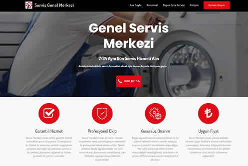 Servis Genel Merkezi web sitesi